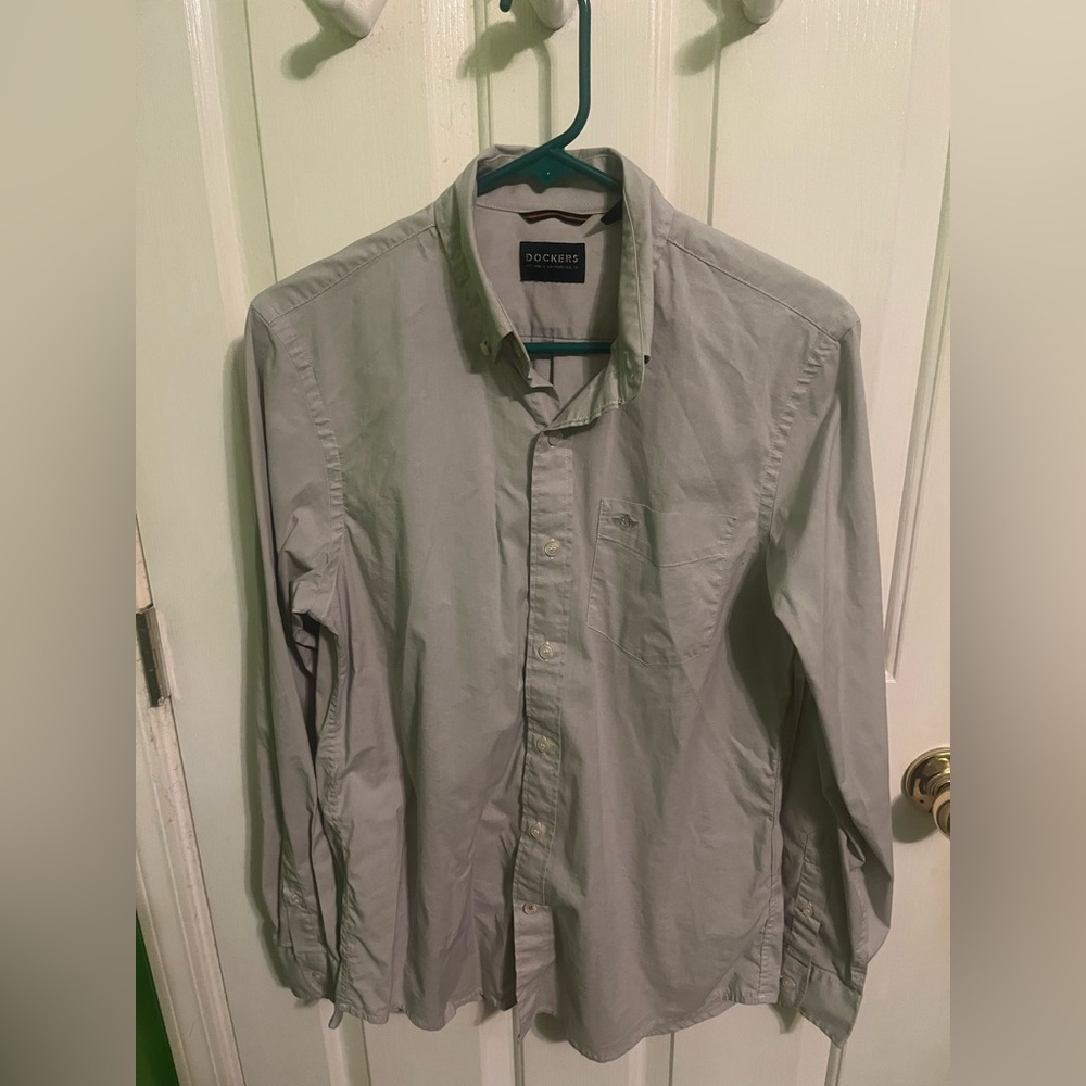 Dockers Light Gray Collared Shirt